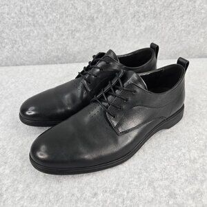 Amberjack Shoes Mens 10 M The Original Comfort Black Leather Dress Oxford Work
